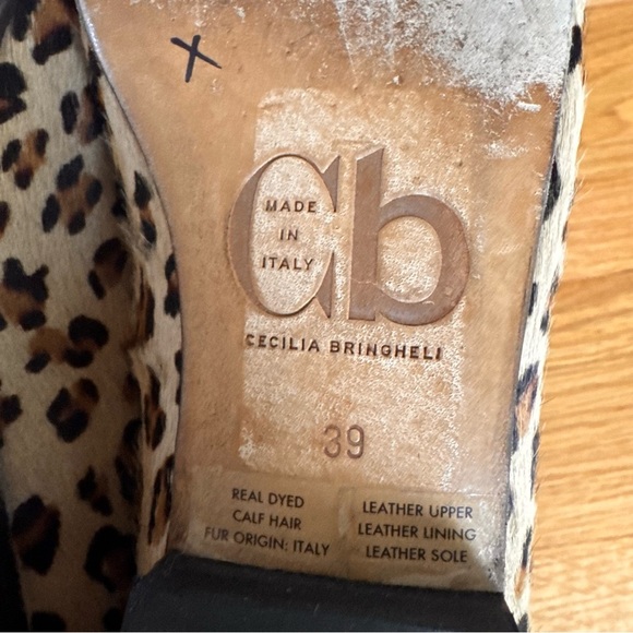 Cecilia Bringheli CB Positano Calf Hair Leather Made in Italy Size 39 US 9 - Picture 10 of 11